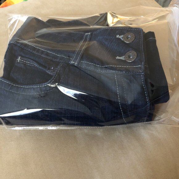 INC International Concepts Jeans Low RISE SZ 2 Bootleg Dark Wash Stretch - Picture 10 of 10